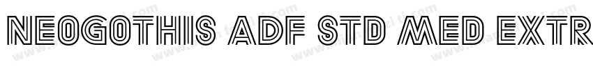 NeoGothis ADF Std Med ExtraBold字体转换